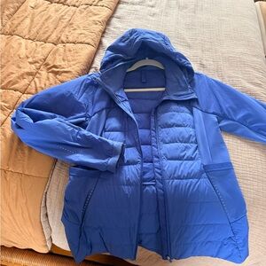 Lululemon Athletica Vibrant Blue Puffer Jacket